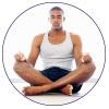 meditating student