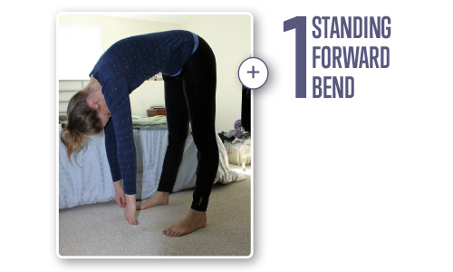 Forward fold pose