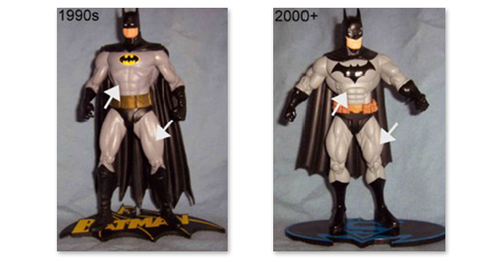 Modern Batman action figures